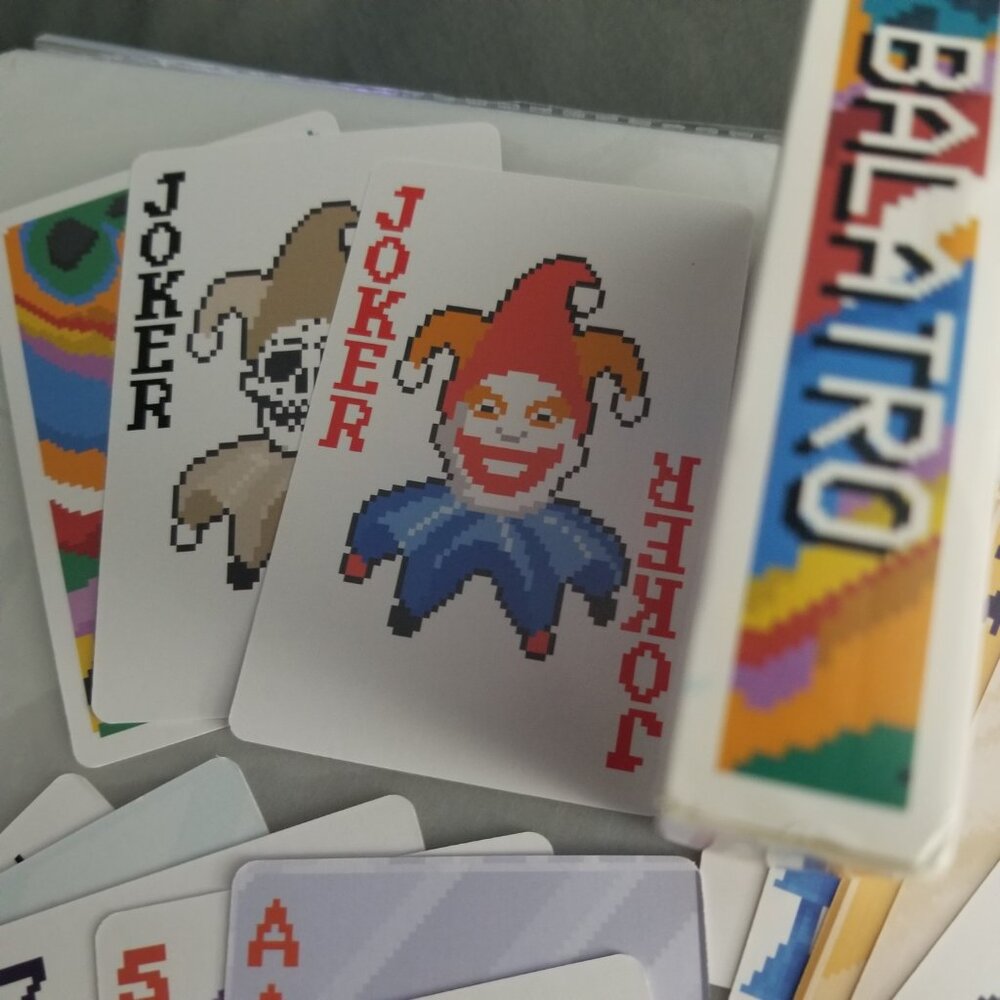 x 2 Balatro Themed Playing Cards NIB
